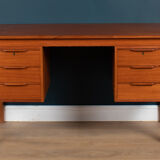 Retro Danish Mid Century Danish Teak Desk By Bent Silberg Mobler