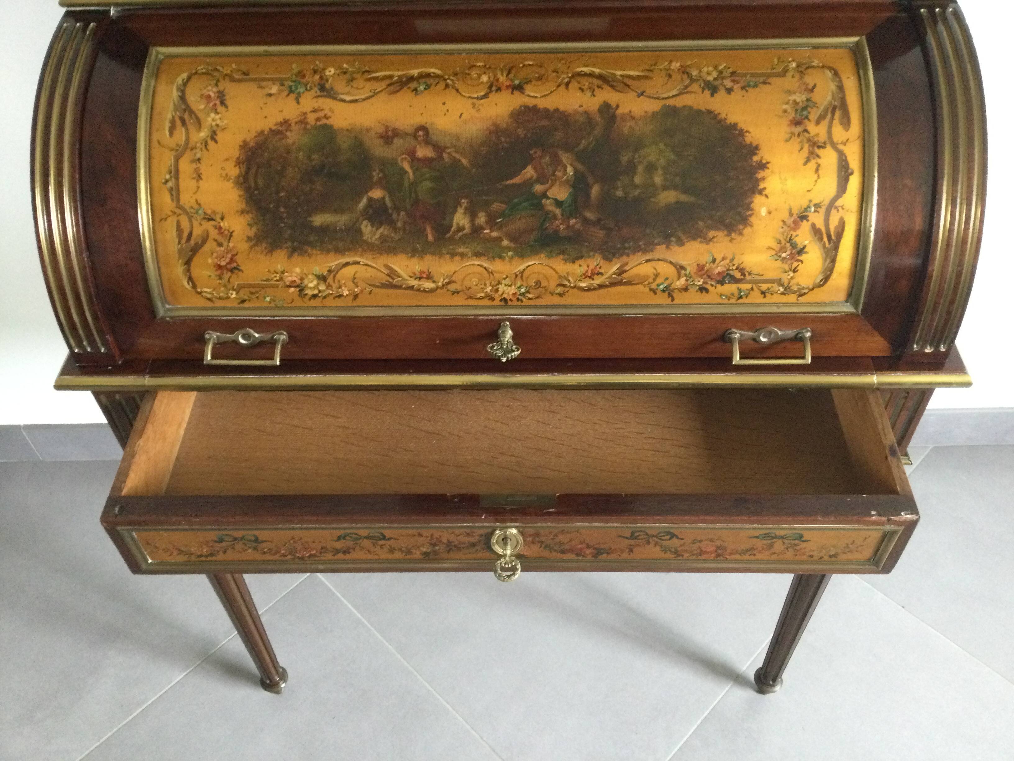 Louis XVI Style Mahogany Bonheur Du Jour