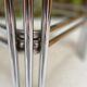 Table basse chrome verre fumé 1970"