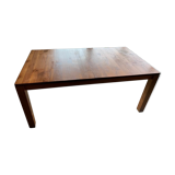 Teak dining table with extension cords