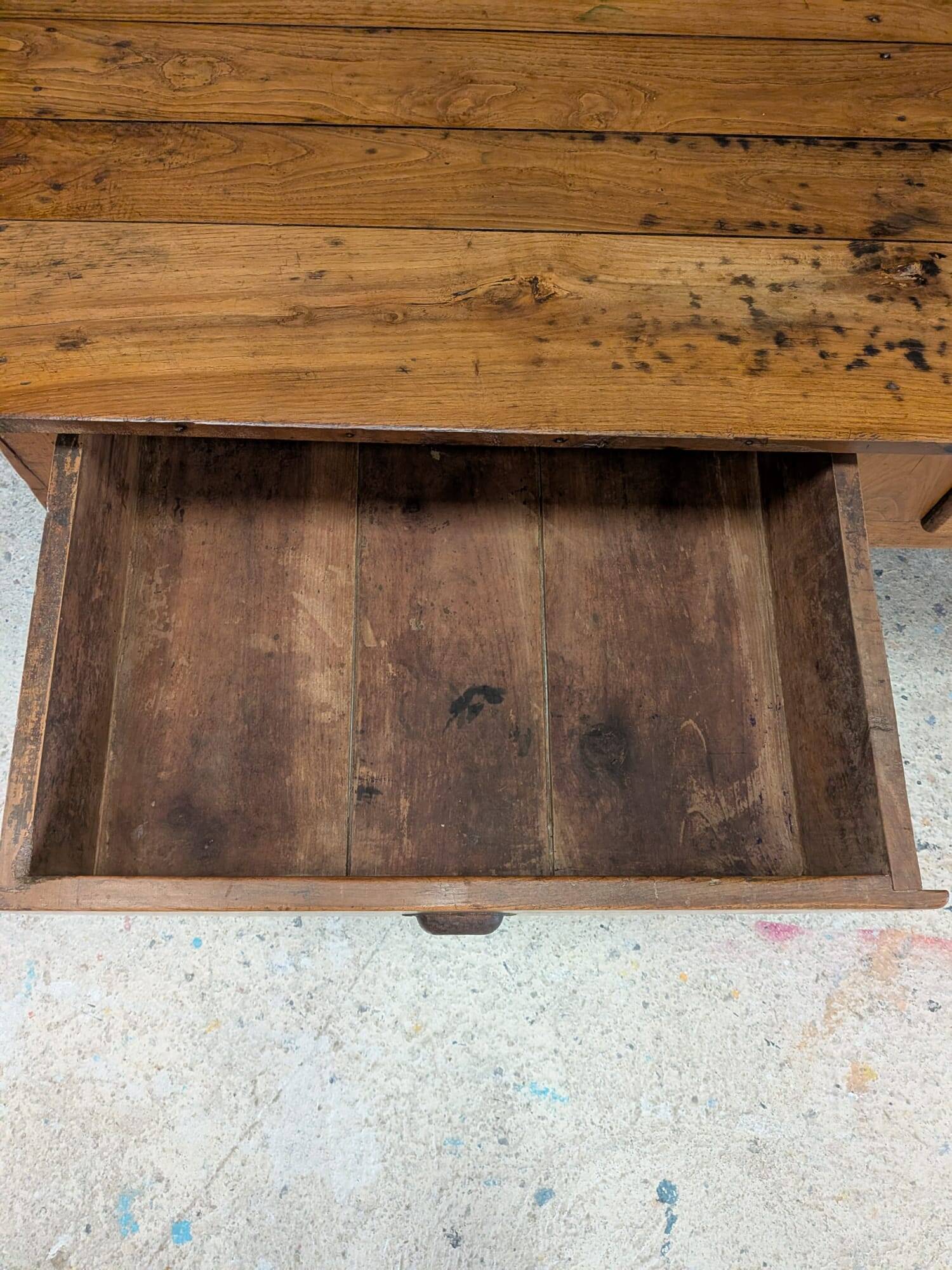 Table de ferme de cuisine fin XIXeme
