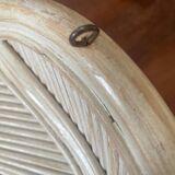 Rattan and bamboo lotus flower wall lamp