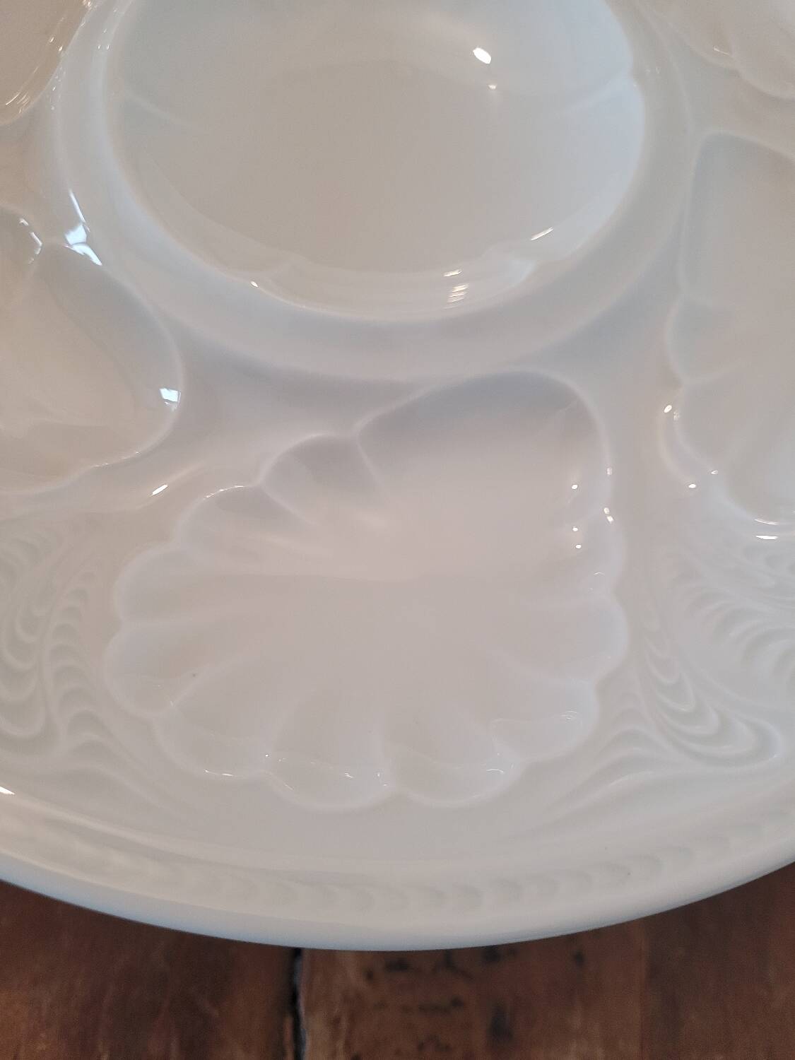 6 Limoges oyster plates