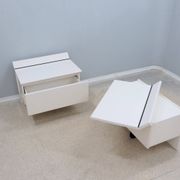 Paolo Piva lacquered nightstands B&B Italia 1970s
