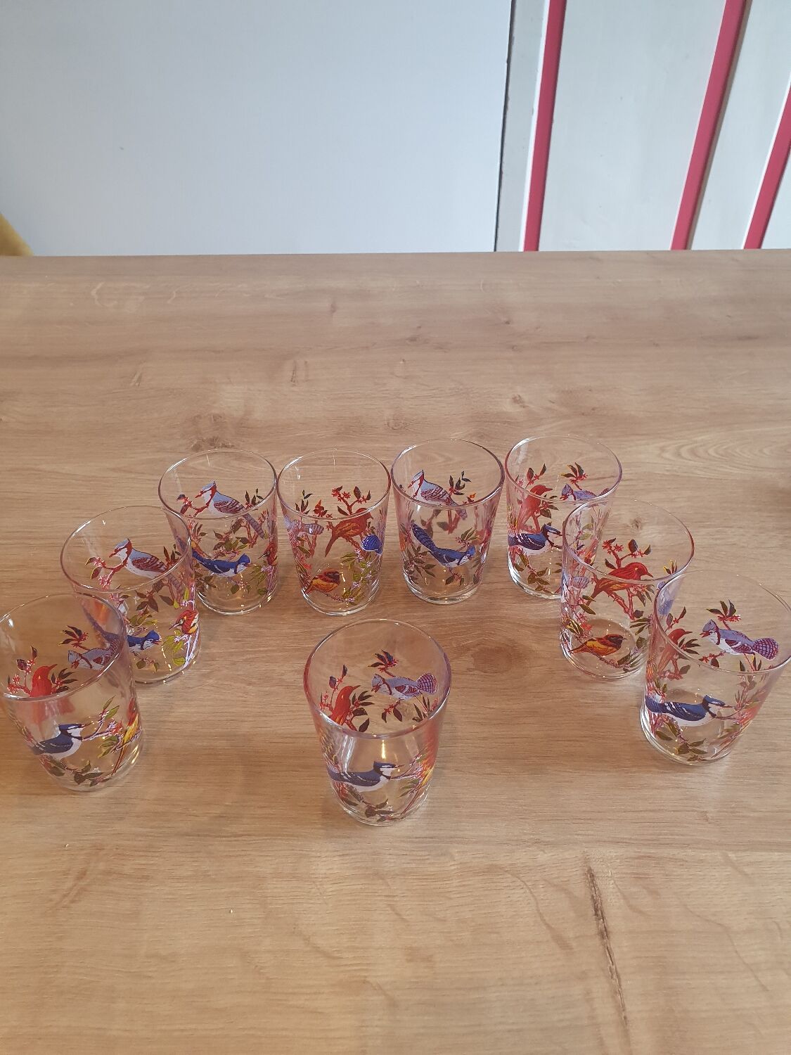 Vintage bird glasses