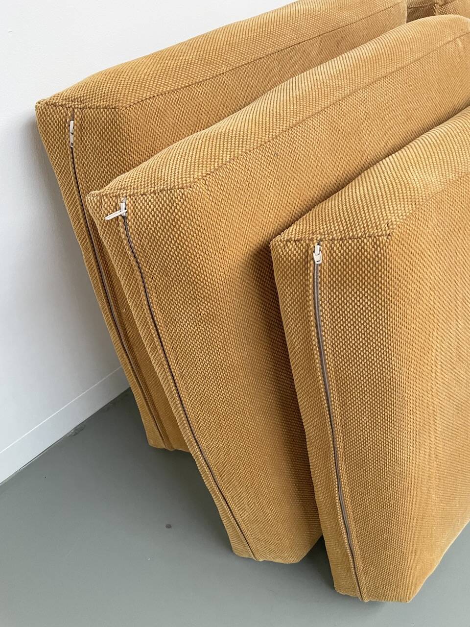 Jacques Charpentier 3-seater stainless steel sofa