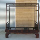 Opium lacquered canopy bed