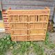 Ancienne Commode en Rotin / Osier Clair 10 Tiroirs