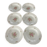 Lot de 6 assiette, creuse, Winterling