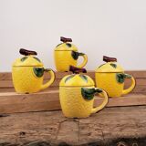 Lemon slurry cups with lid