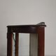 English Art Deco display cabinet on ornate legs, 1930s