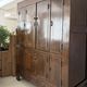 Antique Chinese wardrobe. Solid wood. 8 doors.