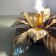Vintage wall lamp golden leaves