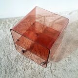 Bedside or end table in plexiglass Michel Dumas