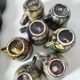 Tasses et soucoupes Morvan en céramique émaillée polychrome