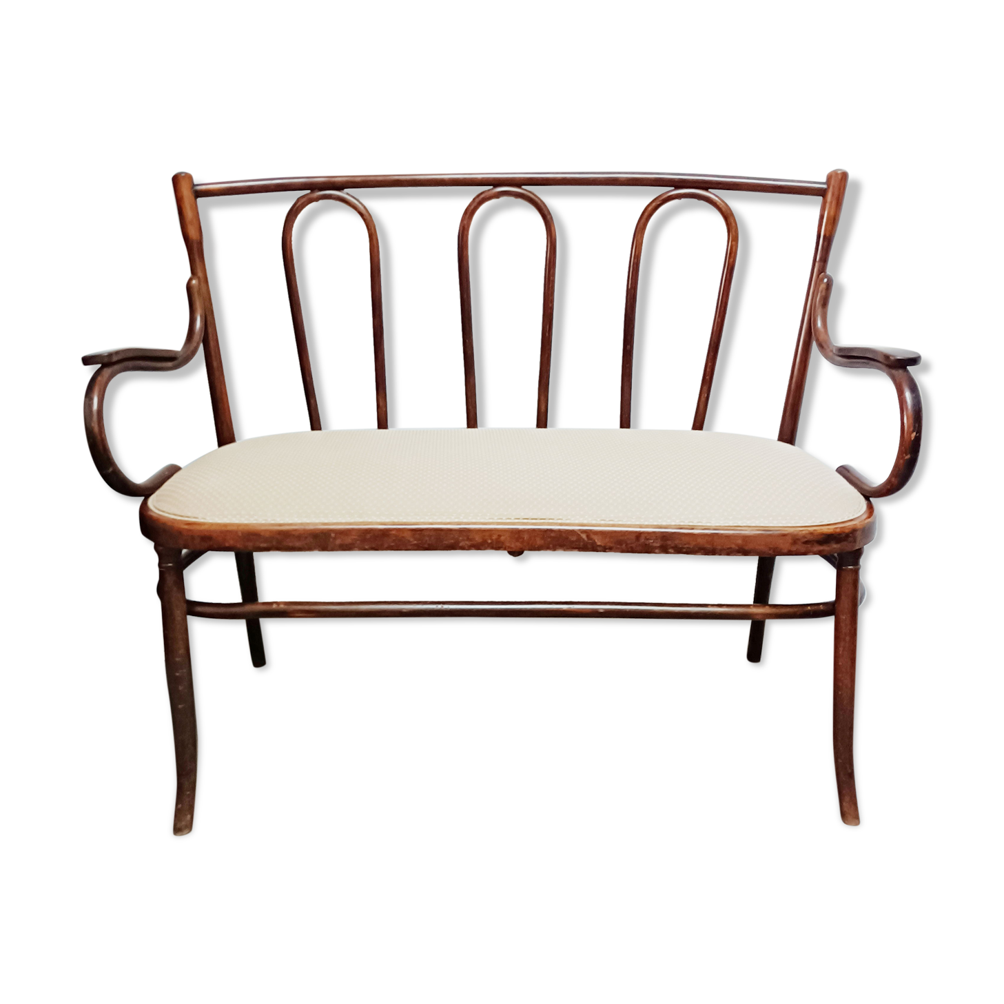 Sofa in curved wood Fischel