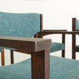 Set of 6 Scandinavian chairs in fully restored rosewood (seat, back and structure)