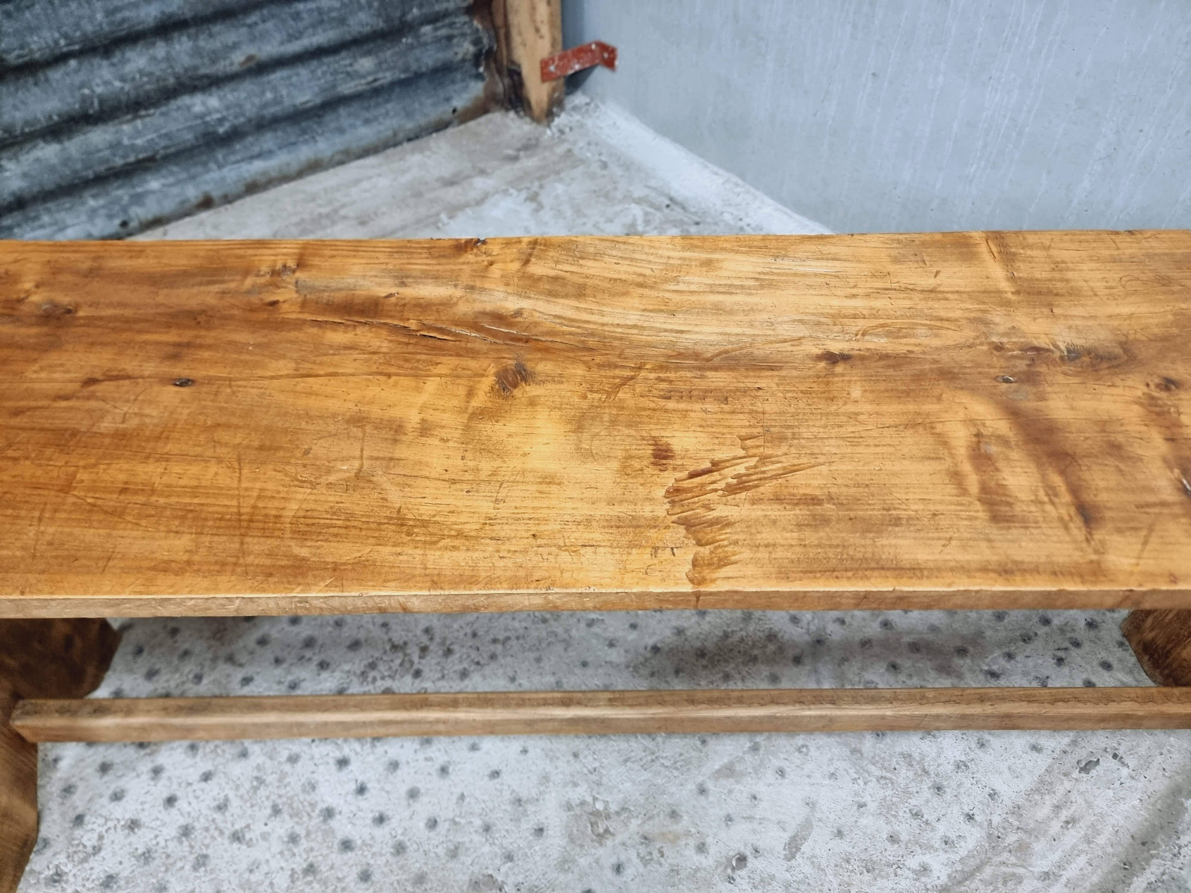 Antique wooden side table bench rural TV cabinet 40 x 200 cm