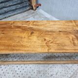 Ancien banc de table d'appoint en bois meuble TV rural 40 x 200 cm