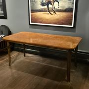 Dining table in burl and beech by Axel Einar Hjorth, NK 1938, Swedish Modern.
