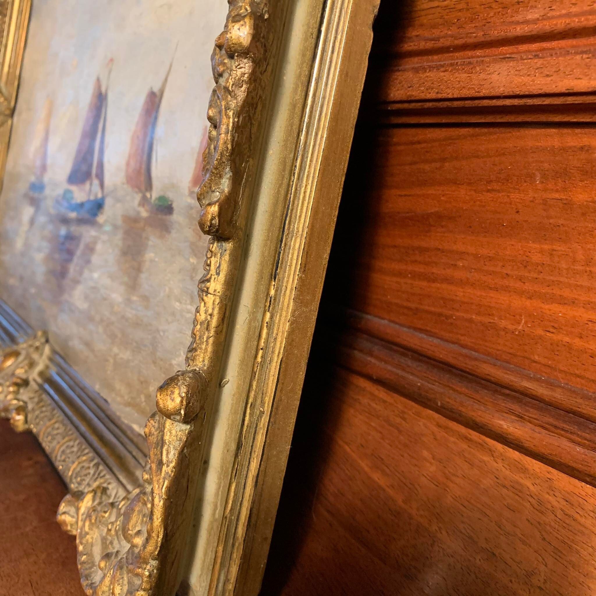 Oil painting on canvas Marine