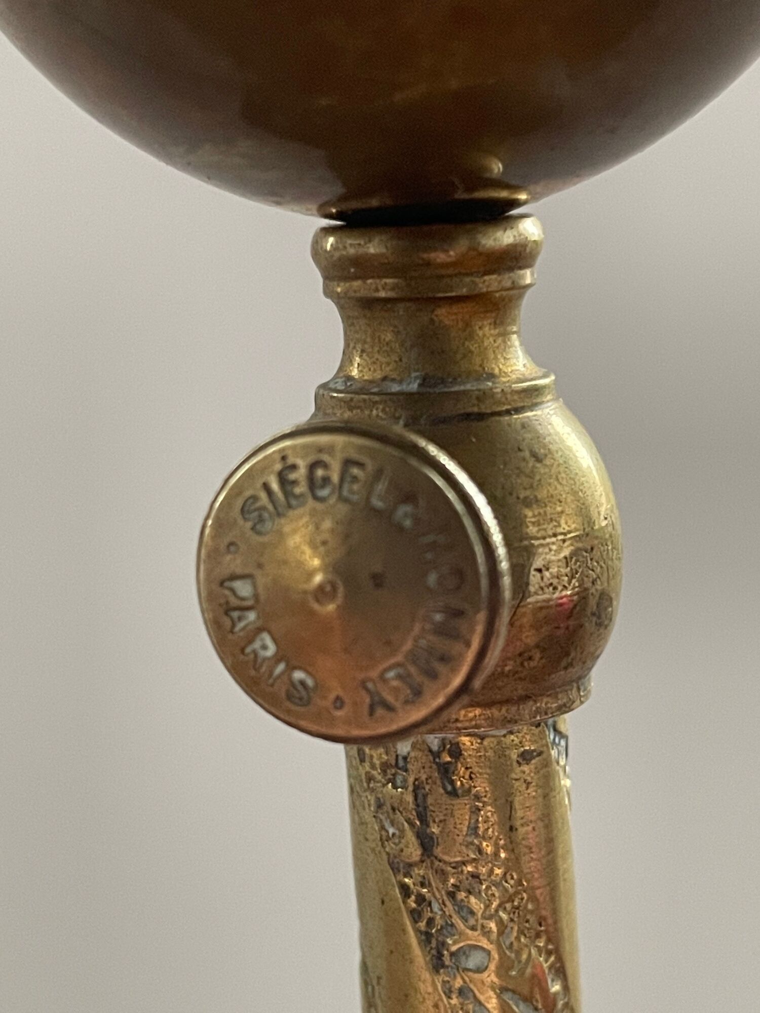 Hat holder siegel & hommey xixth in bronze
