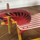 Wooden rocking horse