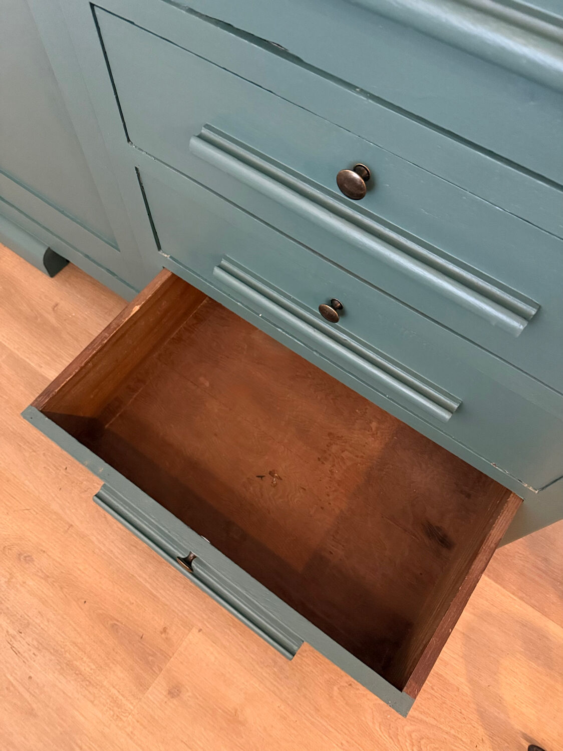 Art Deco Secretary Cabinet in solid wood