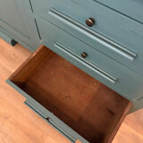 Art Deco Secretary Cabinet in solid wood