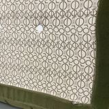 Vintage 2 and 3 seater green velvet togo set