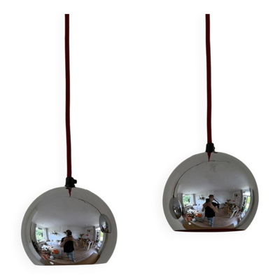 Suspensions vintage de style Topan - lampes de design danois - style espace.
