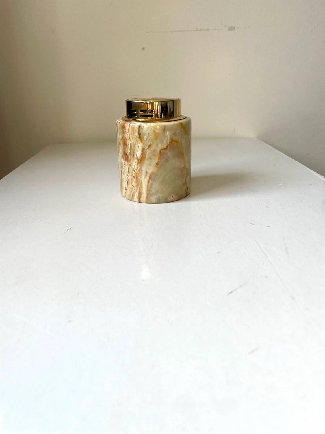 Vintage sarome  japan table lighter in  marble