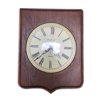 Old Vintage Wooden KIPLE Quartz Clock #A769
