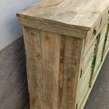 3-door sideboard with shutters, 3 wooden drawers