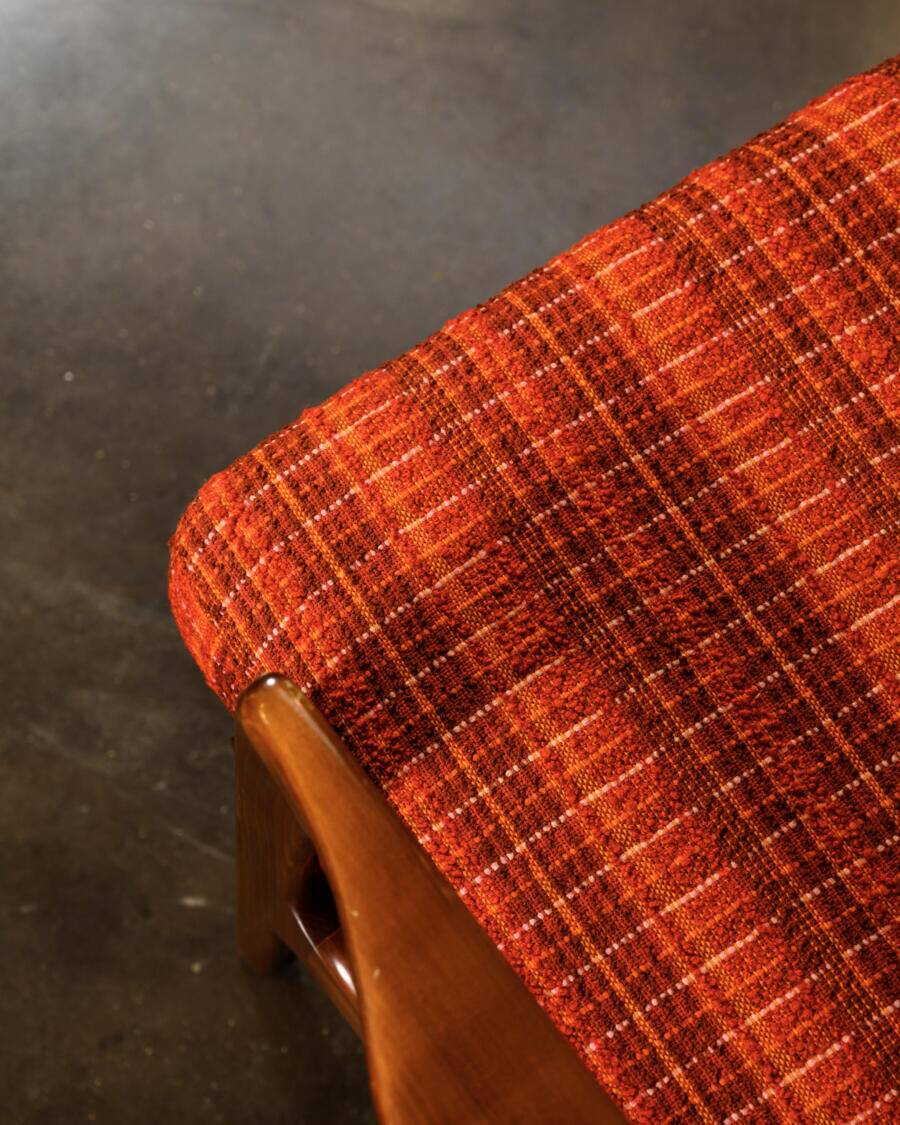 Scandinavian two-seater bench