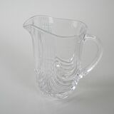 Crystal jug, Italian design, 1970s, made in Italy
