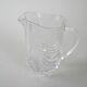 Crystal jug, Italian design, 1970s, made in Italy