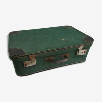 Valise vintage couleur vert bagage