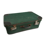 Vintage green luggage suitcase