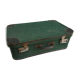 Vintage green luggage suitcase
