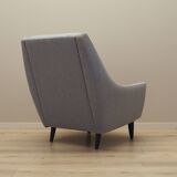 Fauteuil gris, design danois, années 1970, production : Danemark