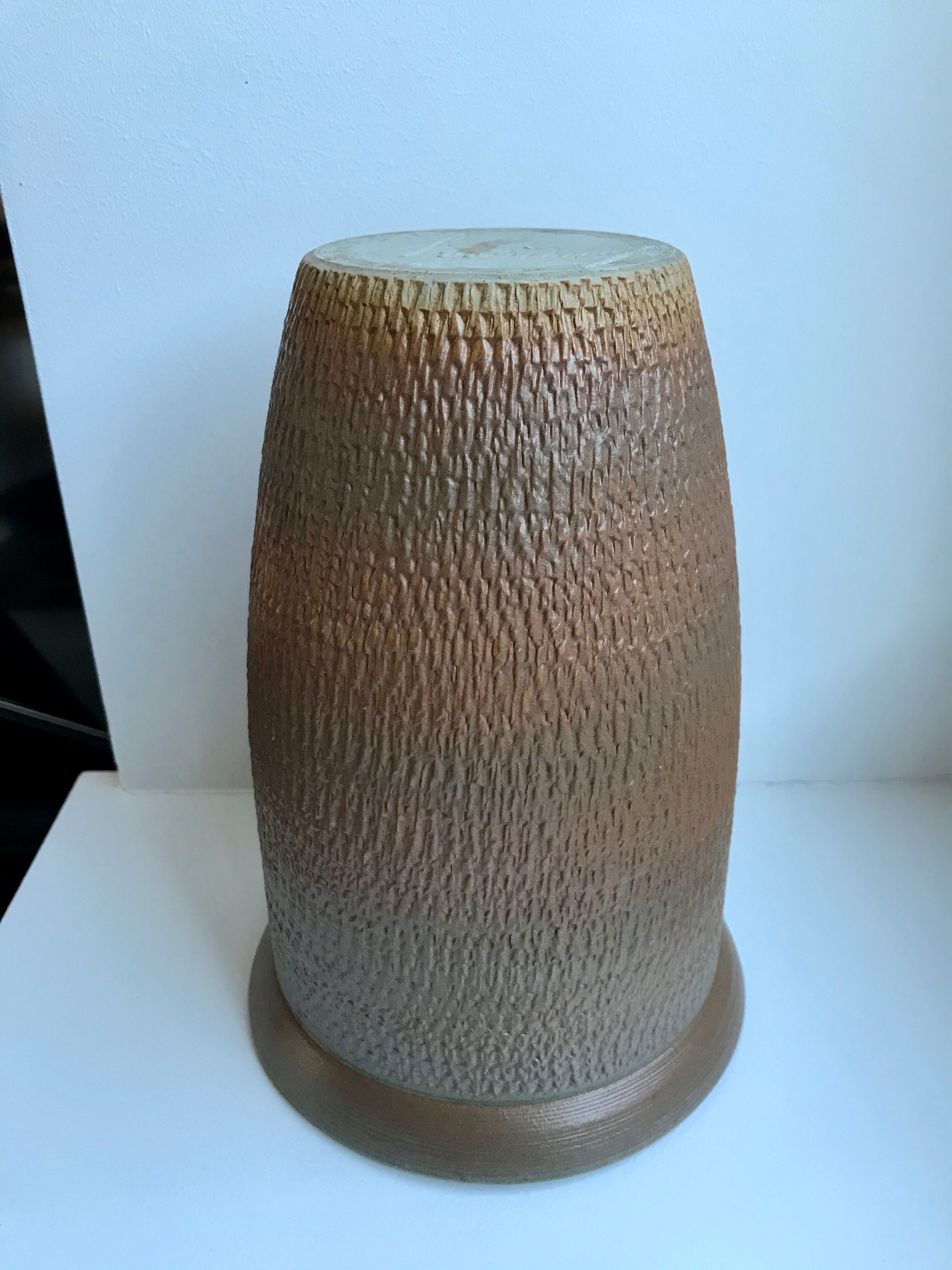 Ceramic vase signed 70s