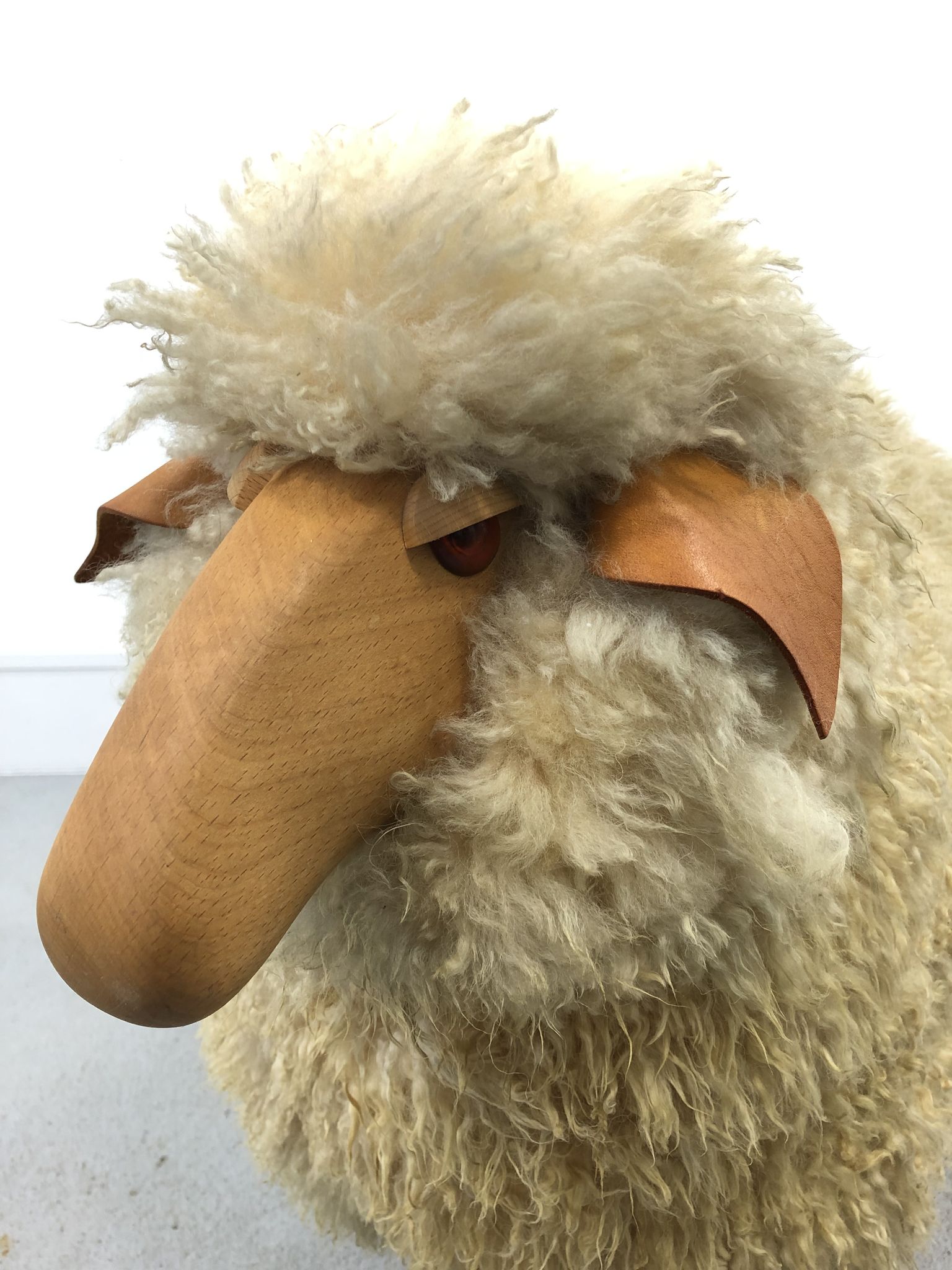 Wool Sheep Sculpture by Hanns-peter Krafft for Meier, 1970s