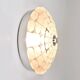 Peill & Putzer Large Round Op Art Glass Sconce, Wall Lamp, Flush Mount, Germany, 1970s