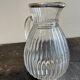 Pichet cristal argent massif 19 eme