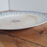 Plat rond en terre de fer