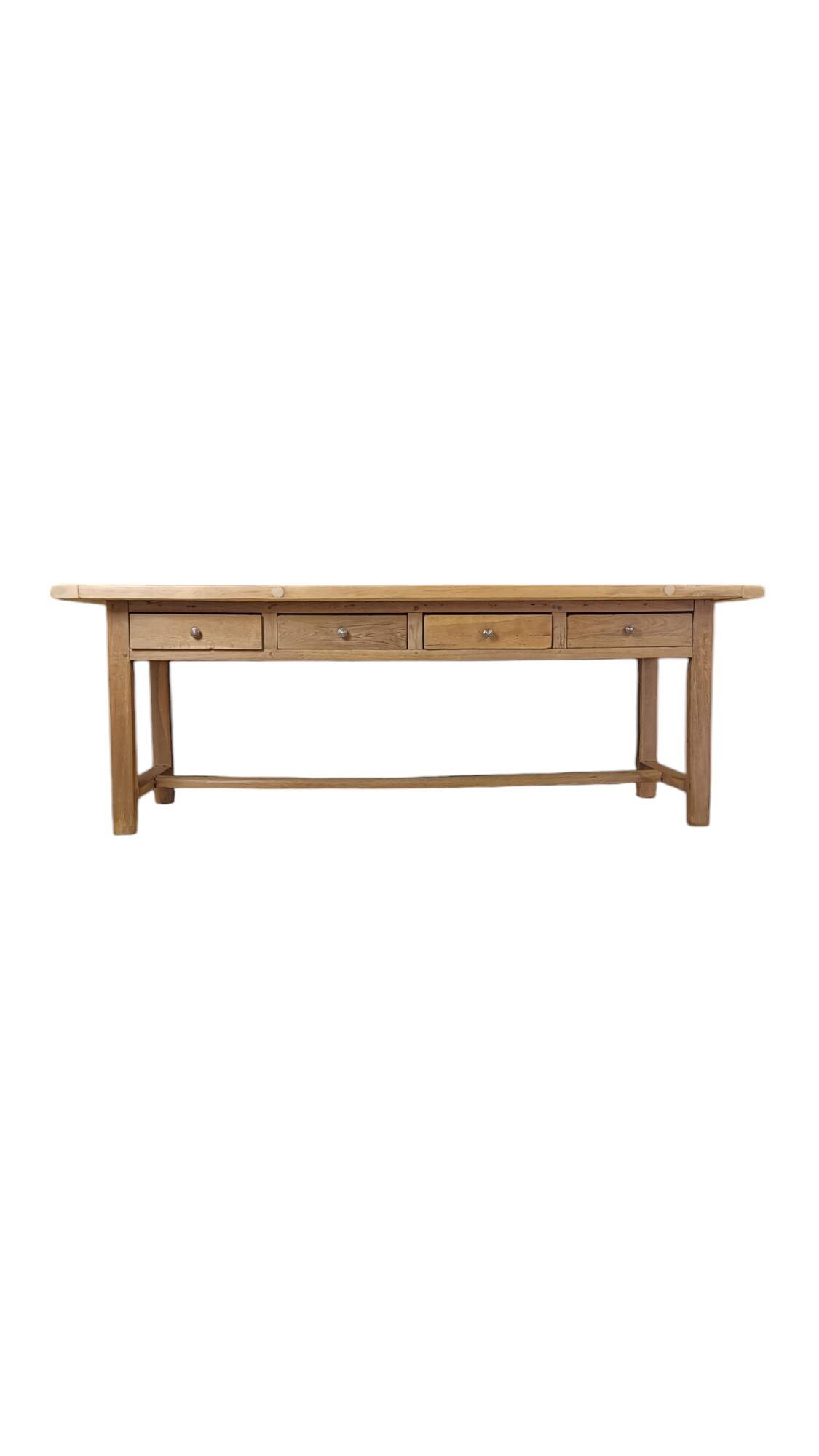 Table de ferme en chêne - Rénovée