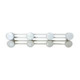 Coat rack in white lacquered metal 70s