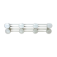 Coat rack in white lacquered metal 70s