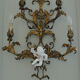 Applique murale metal doré
